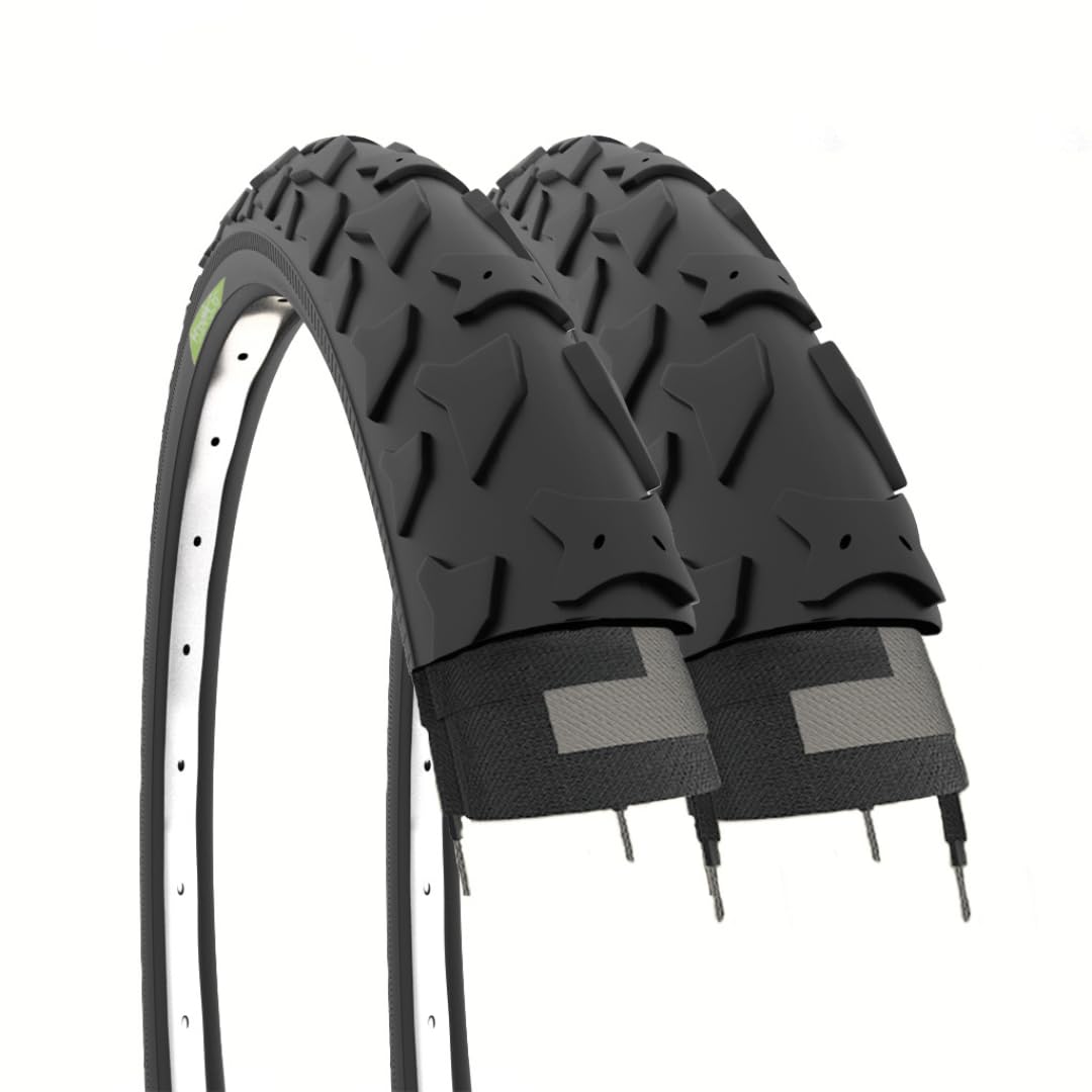 2 Tyres 16 x 1.95 Pocket Tyres 50-305 Black MTB Bike Tyres Mountain Bike for Children/Girl