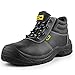 Produktbild BLACK HAMMER Sicherheitsarbeitsstiefel für Herren Robuste, leichte Schützende Fußabdeckung S3 SRC mit Stahlkappen perfekt für Lager Handel Outdoor- und Indoor-Aktivitäten Glattleder 1400 (43 EU)