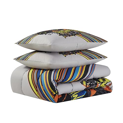 Image of Kids Bedding Set Bed in a Bag for Boys and Girls Toddlers Printed Sheet Set and Comforter, Full, Monster Truck