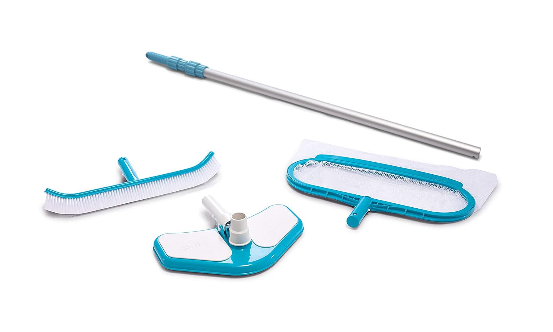Intex Pool Deluxe Reinigungs-Set 29057 (3-teilig) + Alu-Teleskop Stab 29055