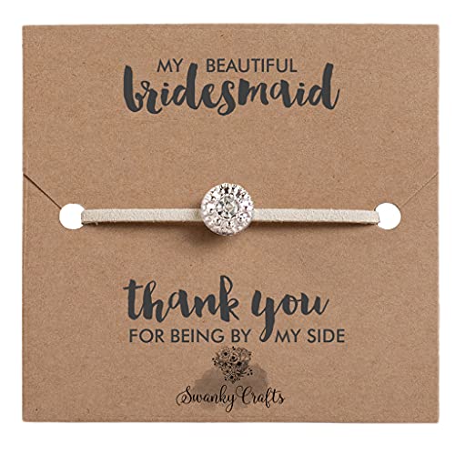 Bridesmaid Thank You Gifts From Bride Thank you for being my flower girl bracelet, Flower girl gifts, Ivory Friendship Bracelet, Card and Gift Wrap (Bridesmaid + Gift Envelope) Bridesmaid Thank You Gifts From Bride Thank you for being my flower girl bracelet, Flower girl gifts, Ivory Friendship Bracelet, Card and Gift Wrap (Bridesmaid + Gift Envelope)