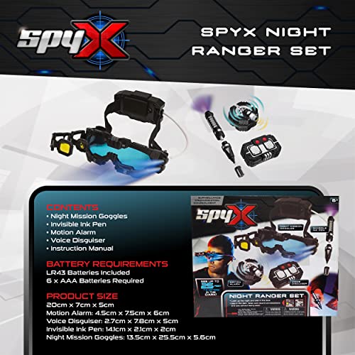 Spyx 10517 Night Ranger Set - Includes Night Mission Goggles / Motion Alarm / Voice Disguiser / Invisible Ink Pen. thumb #3