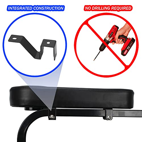 Nokins Golf Cart Armrest With Cup Holder Stainless Steel Support Frame Sturdy Without Tilting No Drilling For Club Car Ezgo Yamaha Rear Seat Kit #TOP3