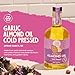 Fresh Vintage Farms Garlic Infused Almond Oil | Cold Pressed Garlic California Almond Oil | Cold Pressed & Flavorful Cooking Oil for Grilling, Baking, Dipping, & Salads | 12.68 Fl oz, Pack of 2