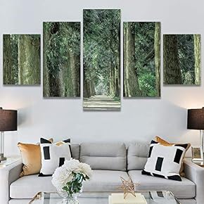 SIGNWIN 5 Panel Canvas Wall Art Modern Art...