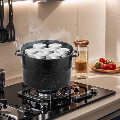 Canning Pot with Rack and Lid-Canning Kit for Beginners, 21.5 Quart Stock Pots-Canning Supplies Starter Kit for Beginners,Water Bath Canners for Canning,Food Grade Accessories Starter by JY COOKMENT by JY COOKMENT - Image 5