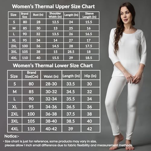 Image of FF Winter Wear Thermal Upper Vest and Bottom Lower Warmer Combo for Women Long Johns Underwear Set