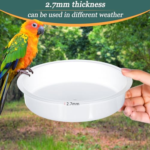 Opopark 4 Pcs Bird Water Bowl Replacement Transparent Bird Feeder Animal Lovers Garden Decoration Hanger Wildlife Feeding Station - Image 3