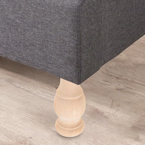 Patas de sofá de madera maciza cilíndricas INOOMP, solución a muebles bajos o inestables 8