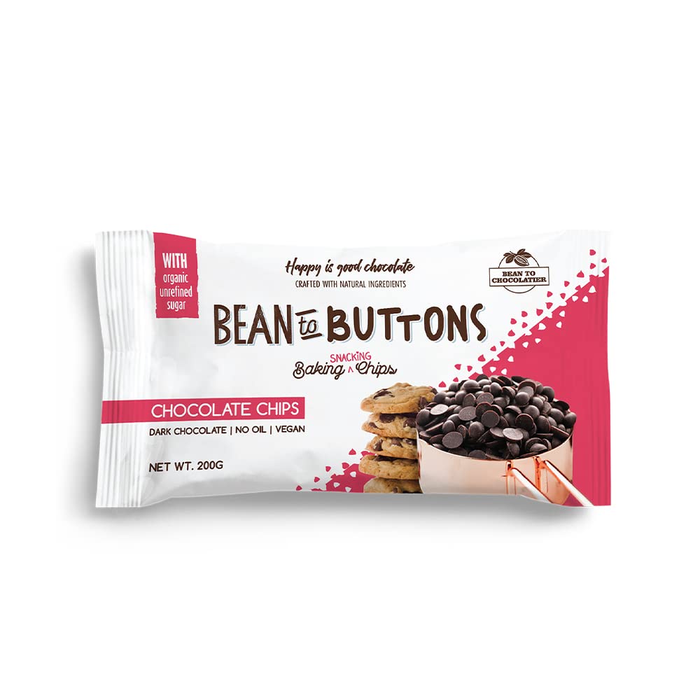 Pink Harvest Farms Bean to Buttons: Baking Chocolate Chips, 200 Gm (B08HZ37J44) Amazon Price History, Amazon Price Tracker