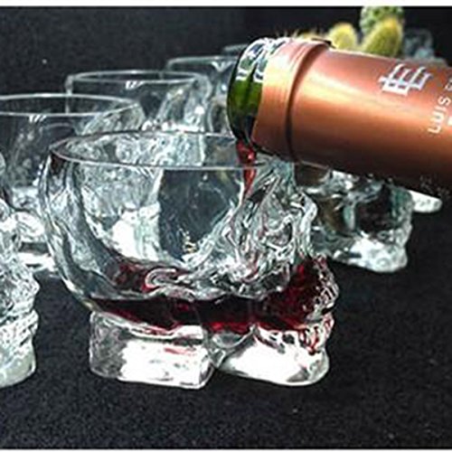 Glow Castle Creative Skull Glass Creative Skull Cup Vodka Spirits Cup Glass New Crystal Skull Cup (150Ml) #TOP5