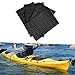 Tachiuwa 4Pcs Deck Grip Mats Non Slip Traction Pad EVA Foam Sheet Surfboard Pad DIY Cuttable Boat Decking Sheet for Kayak Canoe Stand up Paddleboard, Black