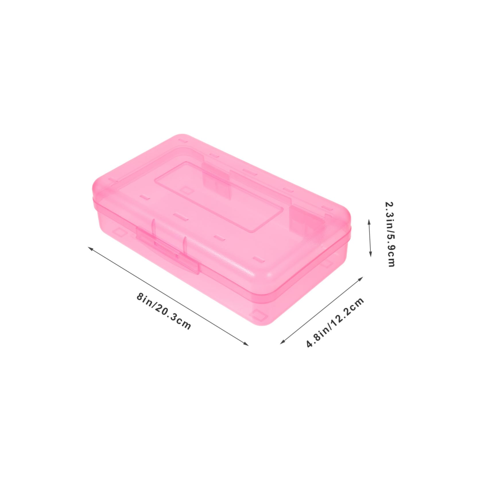Tofficu 3 Pezzi Astucci Trasparenti Plastica per Matite da Contenitori per Cancelleria con Sicuro Organizer Capacità per Scuola e Ufficio Colori e Giallo
