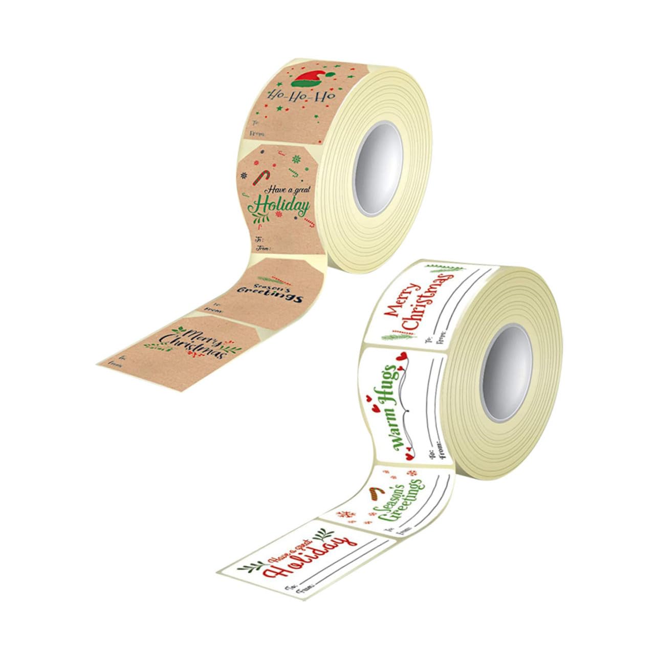 NUOBESTY 2 Set Adesivi Natalizi Adesivo Da Imballaggio Babbo Natale Adesivo Sigillante Decorativo Adesivi Decorativi Natalizi Etichette Adesivi Per Buste Natalizie Carta 2 * 2