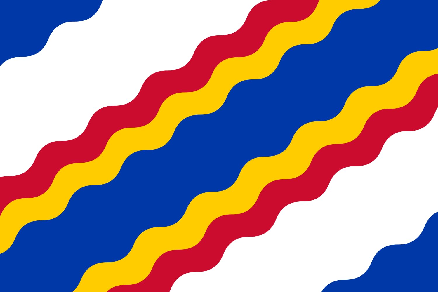 Drapeau Ten Boer grand format pour municipalité hollandaise
