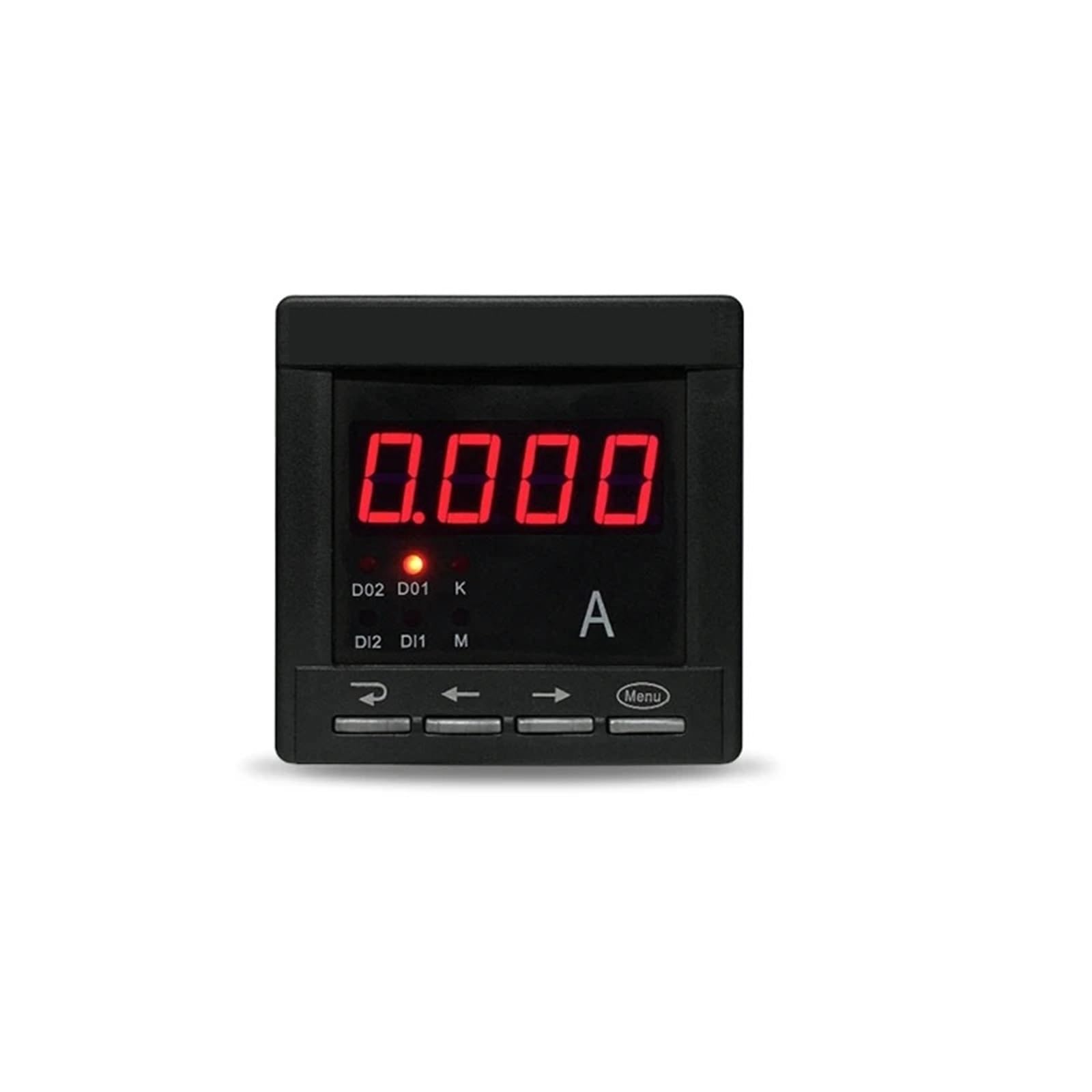 Amperímetro digital monofásico CA CC 50A con alarma programable y pantalla LCD 5