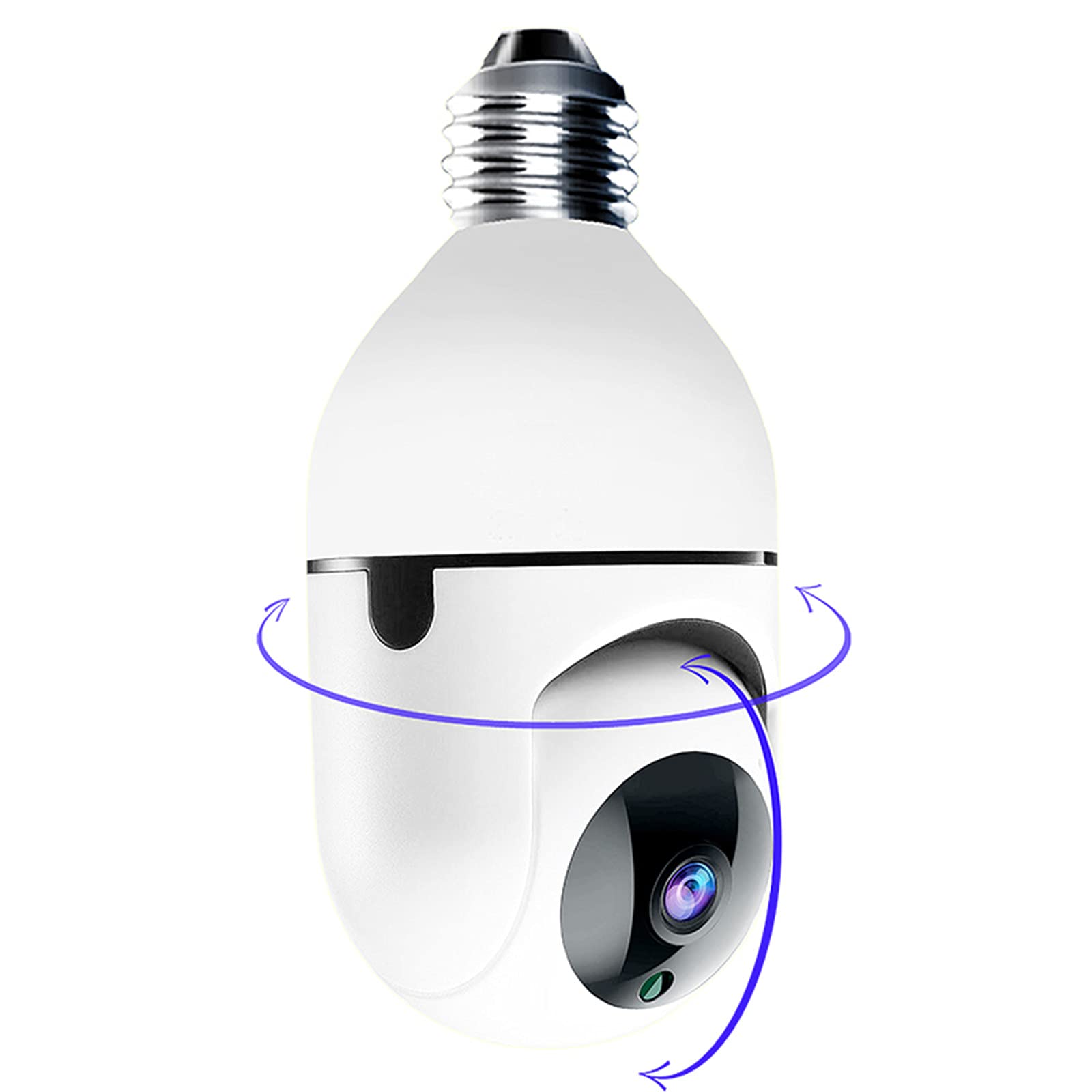E27 Ampoule Caméra Wifi PTZ HD Vision Nocturne Infrarouge Deux Way Talk Baby Monitor Suivi Automatique Pour La Sécurité Domestique
