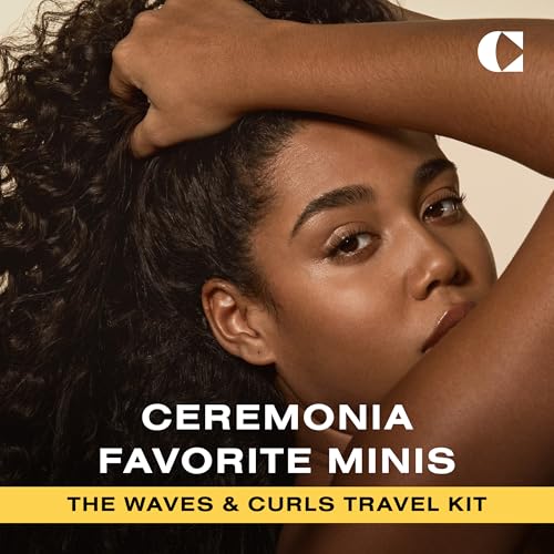 Ceremonia The Waves & Curls Travel Kit Mini Set Ultimate Hair Wellness Bundle for Textured Hair 1 fl oz