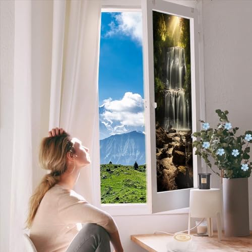 Vinilo decorativo para ventana naturaleza 17.7x23.6 pulg miniatura 5