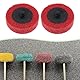 EMSea 10 St¨¹ck 2 Zoll BHA-Schnellwechselscheiben Zur Oberfl?chenvorbereitung (fein) H?rte 9p Aluminiumoxid-Nylon Zum Schleifen von Metall Rot
