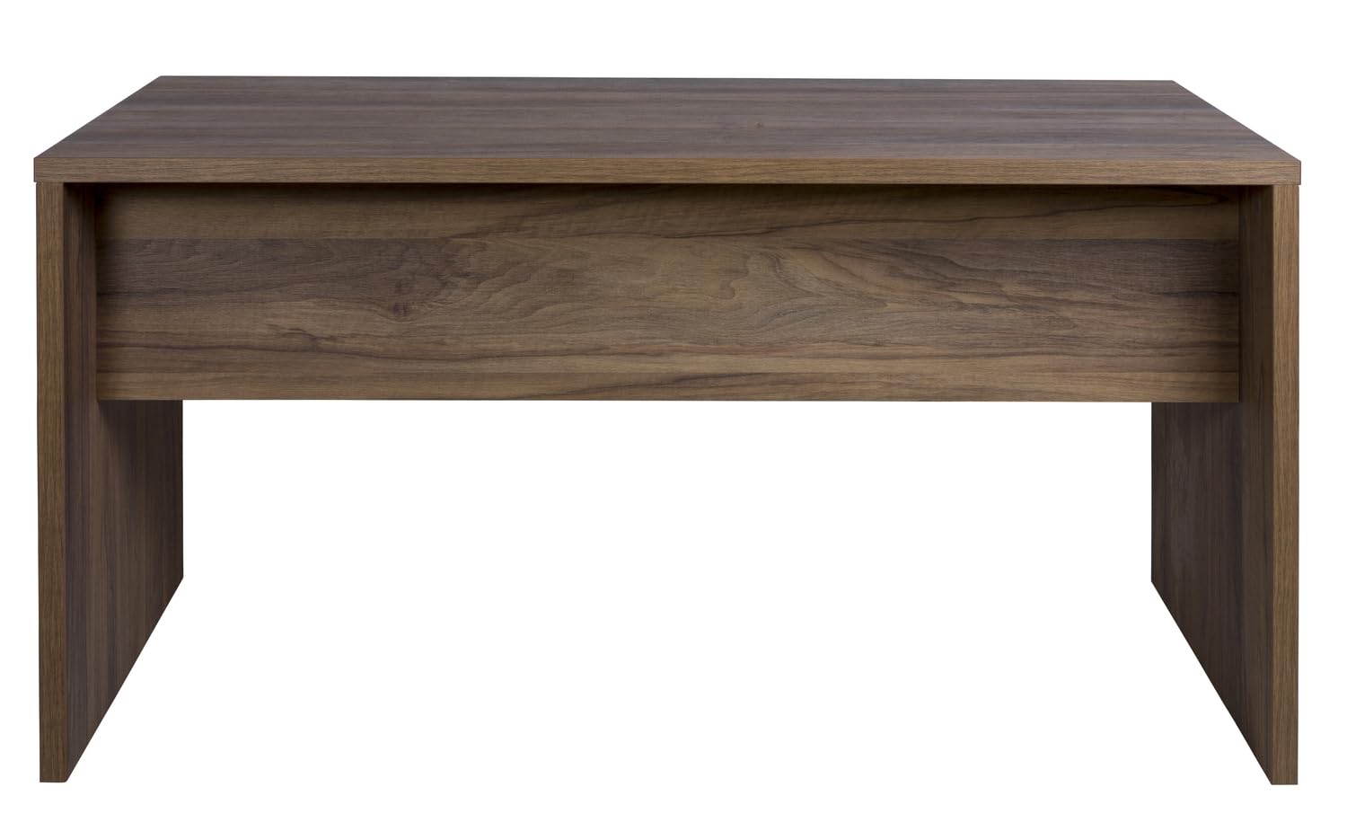 Composad | Scrivania della Linea DAVINCI BRERA con Modesty Panel, Scrivania Moderna ed Elegante, Per PC, Ufficio, Studio, (LxAxP) 138,2x74,5x68,3 cm, Colore Noce Brera, Made in Italy