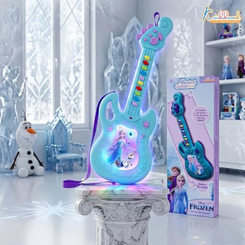 Image of Disney Mickey Mouse Theme Musical Guitar for Toddlers & Kids | Battery Operated Sing-Along Educational Toy | Interactive Learning Music & Sounds|Birthday Gift for Juniors (3+ Years) - Red