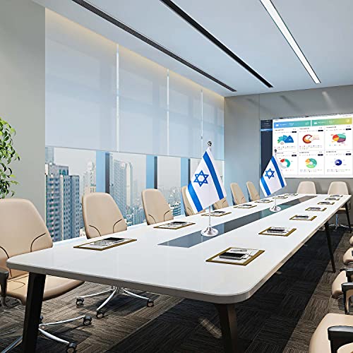 Zxvzyt 2 Pack Israel Flag Israeli Table Flag Small Mini Israeli Desk Flags With Stand Base,International Festival Events Celebration Decorate,Home Office Decorations #TOP2