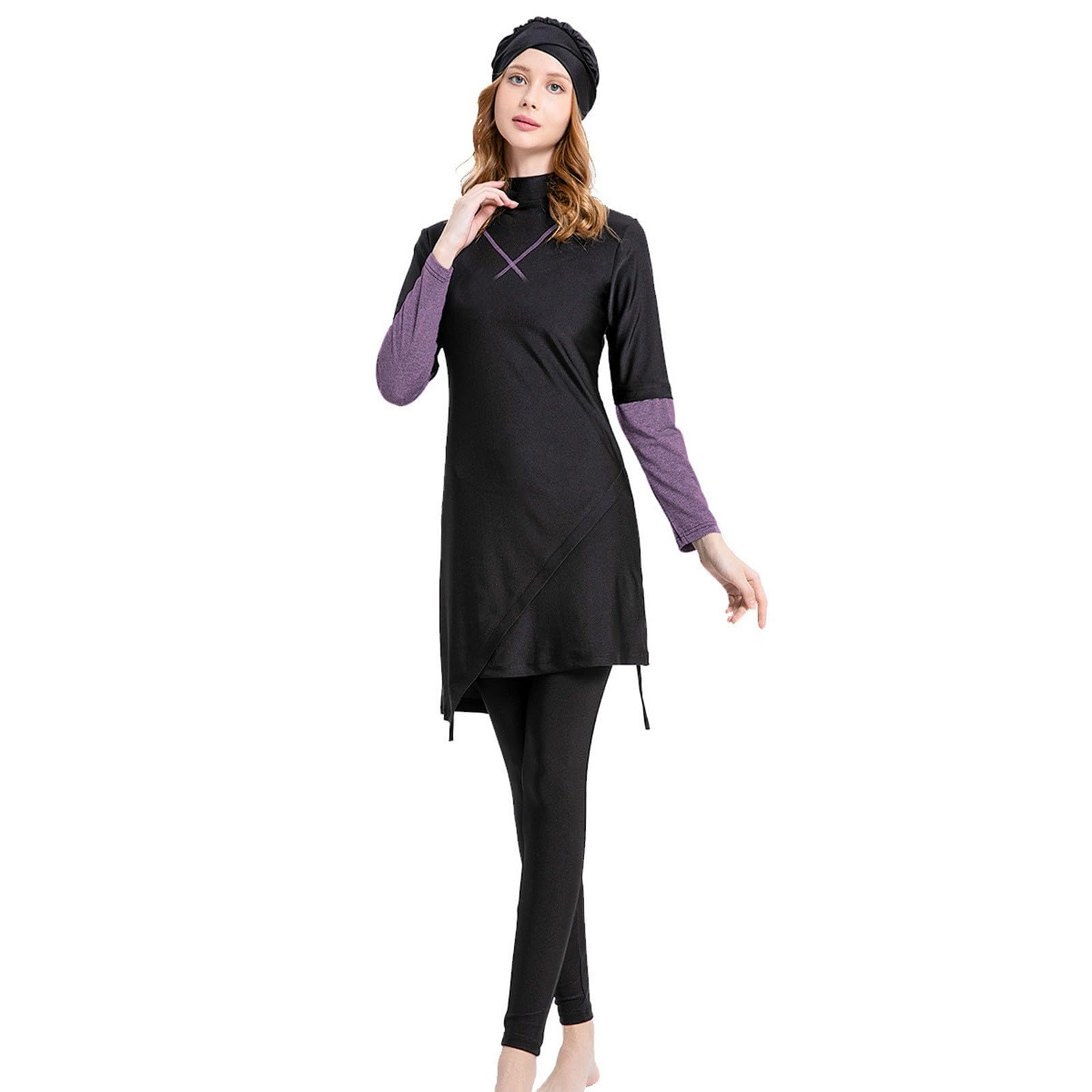 Muslim Swimwear Full Coverage Islamic Swimsuit 3 PCS Long Sleeve Hijab Burkini Bathing Suit Swimming Costume Women Holiday Essentials