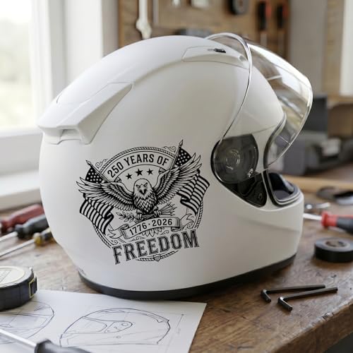 Image of 2-Piece USA 250th Anniversary Patriotic Car Decal