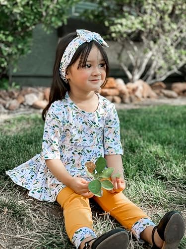 fioukiay Girl Fall Winter Clothes Toddler Girls Spring Outfits Baby Girl Floral Top with Pants Clothing Sets3