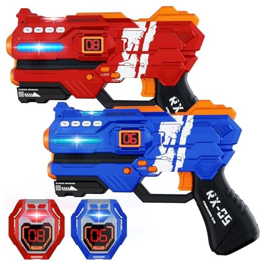 IJO Laser Tag Guns Set of 2 Laser Tag with Digital LED Score Display Vests for Teens, Family and Adults Fun,Birthday Gift Toys for Kids Ages 6 7 8 9 10 11 12+Year Old Boy & Girls