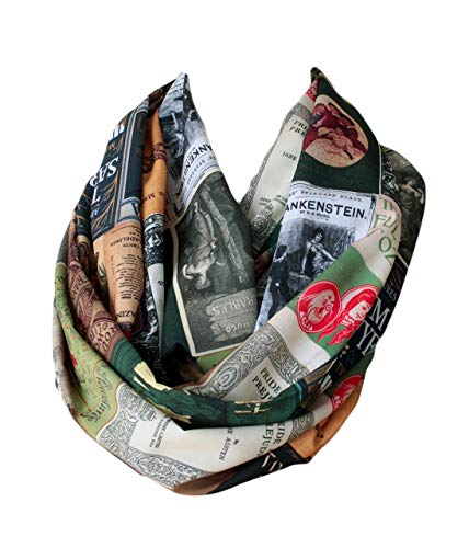 Etwoa Literary Book Covers Infinity Scarf Circle Loop Scarf2