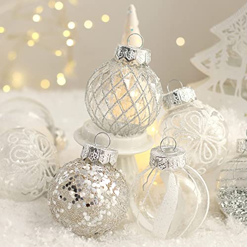 Fotrsta 25 PCS Silver Christmas Ball Ornaments - Image 2