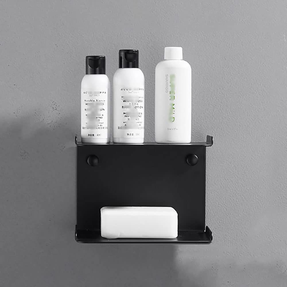 Jabonera de Metal montada en la Pared, Jabonera de Doble Capa con Bandeja de Drenaje, Acero Inoxidable 304, Soporte for Esponja de jabón, desinfectante for Manos, Gel de baño y champú