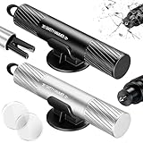 2 Stück Gurtschneider Notfallhammer Auto Zubehör - 2 In 1 Notfallhammer Auto Gadgets mit Gurtschneider, Car Accessories Sicherheitshammer Autozubehör Glasbrecher mit Testglas für Emergency Cartool