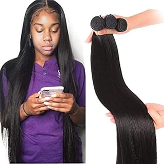 12A Remy Brazilian Straight Human Hair 3 Bundles 36 38 40 inch Brazilian Straight Wave Human Hair Bundles