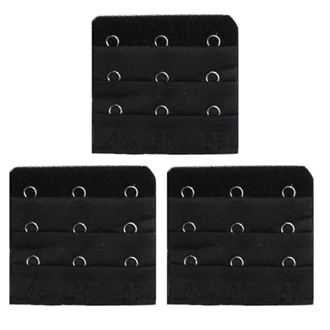 MARMORIS ECOM 3 Hook Bra Extenders for Women (Pack of 3, Black) | Adjustable Elastic Bra Band Extension | Soft & Comfortable Strap Extender-image-37