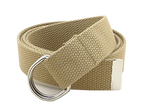 Thin Web Belt Double D-Ring Buckle 1.25