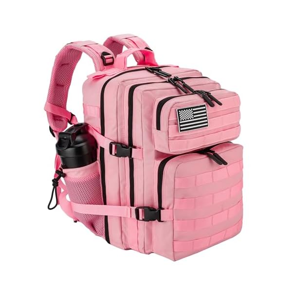 LHI Tactical Military Backpack for Men and Women 25L/35L Army Assault Pack Bag Small Rucksack with Bottle Holder