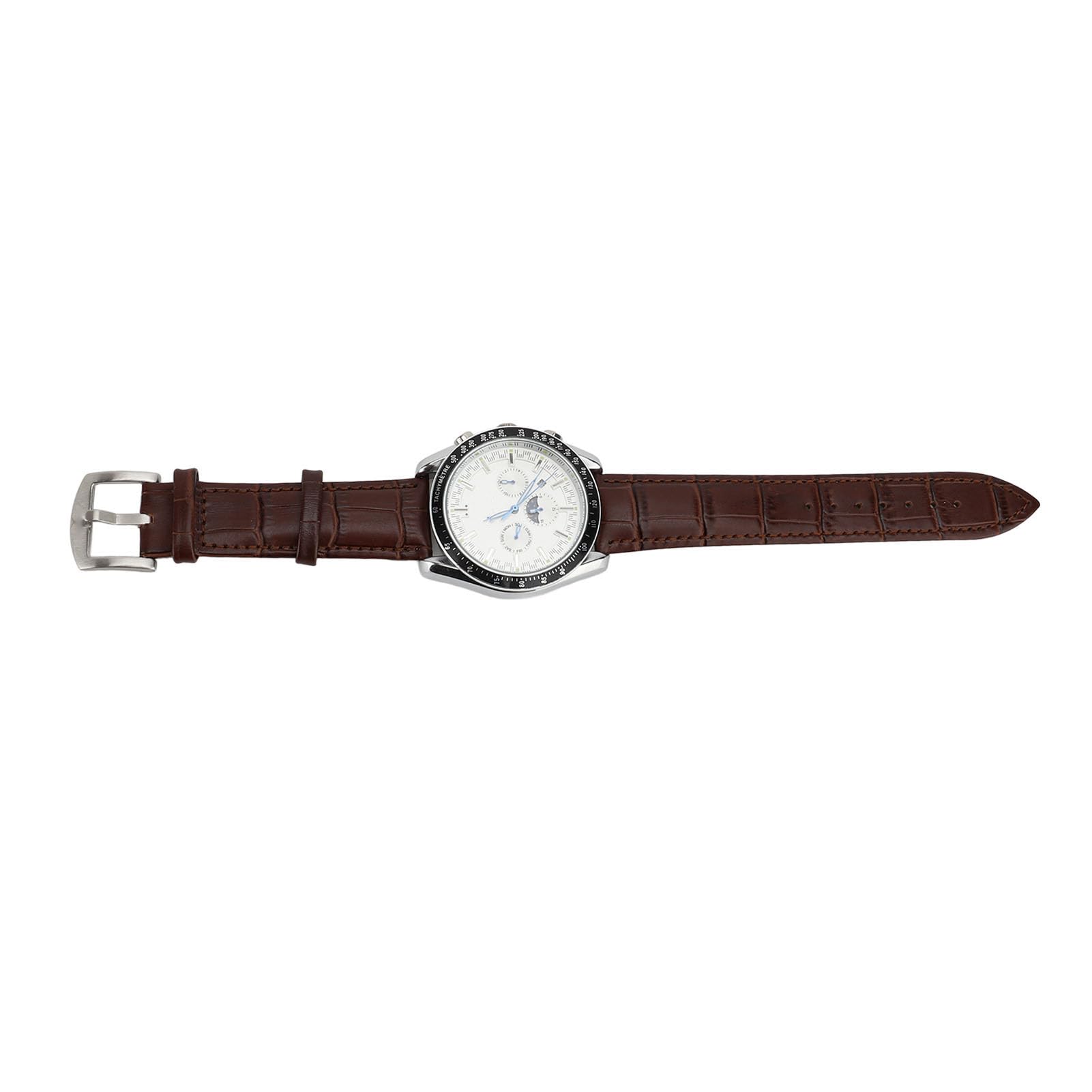 RIZGHWOY Męski Automatyczny Mechaniczny Chronograf Wodoszczelny z Wyświetlaczem Faz Księżyca na Oficjalne Okazje Elegancki Styl 1 Jednostka