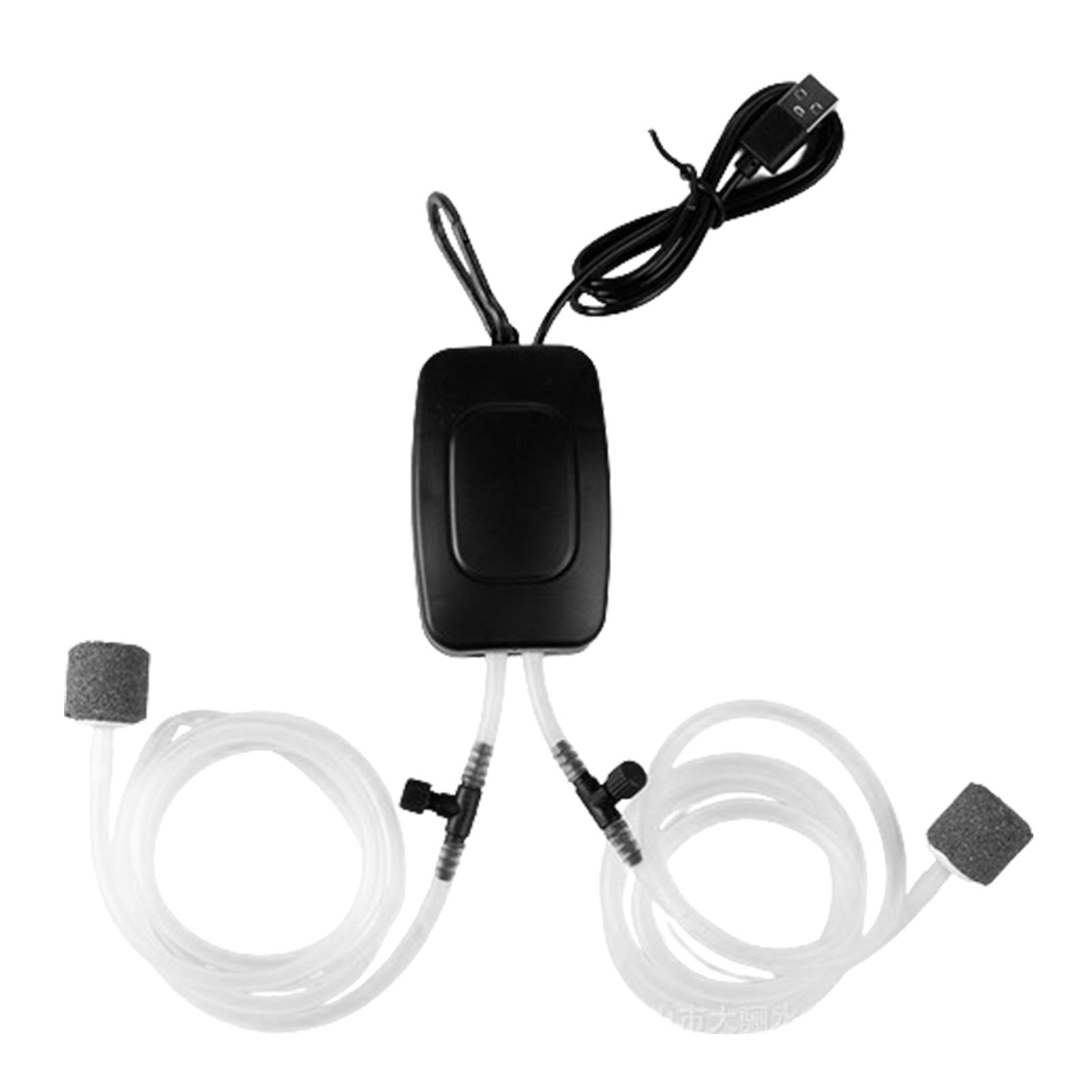 Buerfu Air Pump for Aquarium - Rechargeable Low Noise Fish Tank Aerator | Portable Small Fish Tank Pump