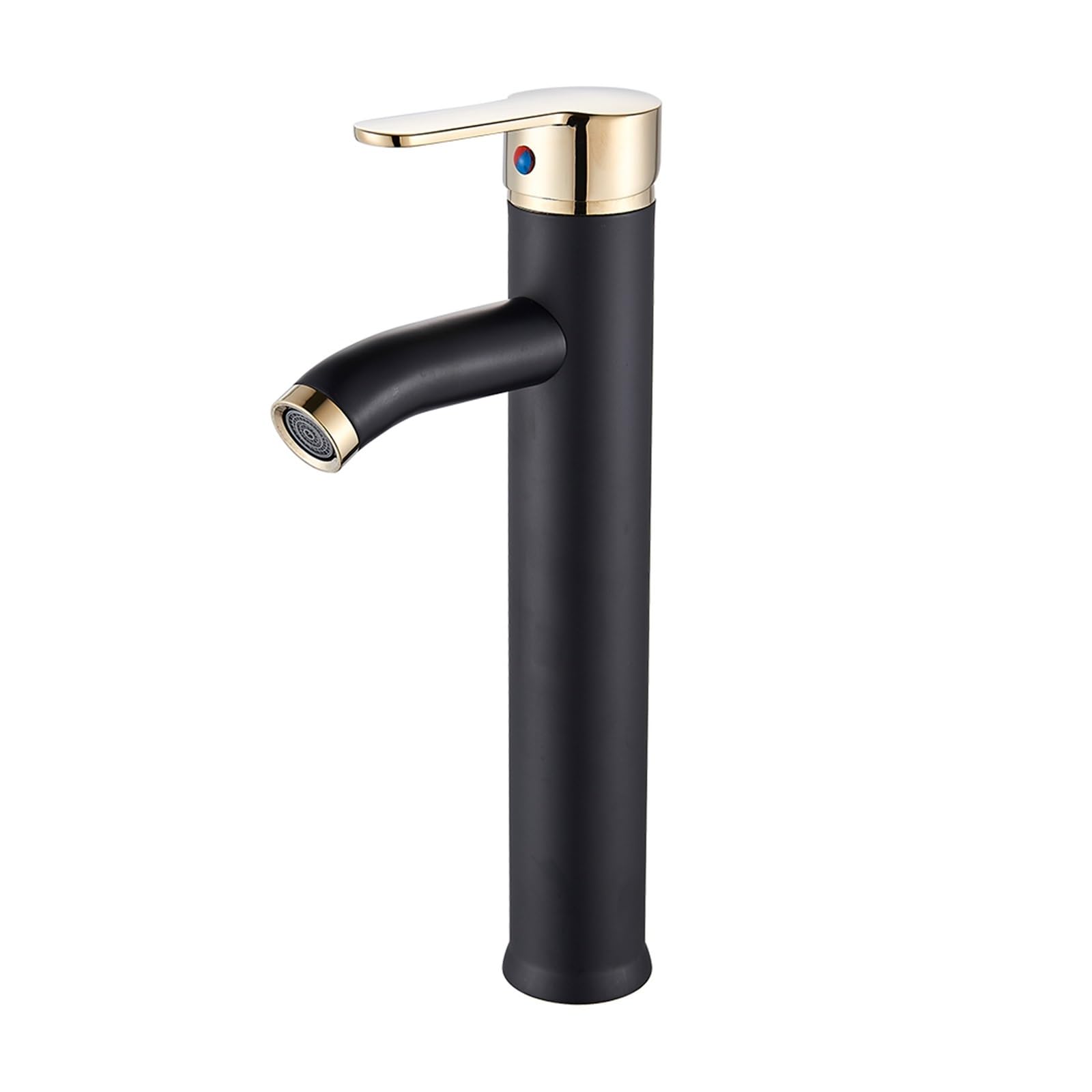 Robinet de salle de bain anti-traces noir mat et laiton pour éviter les fuites