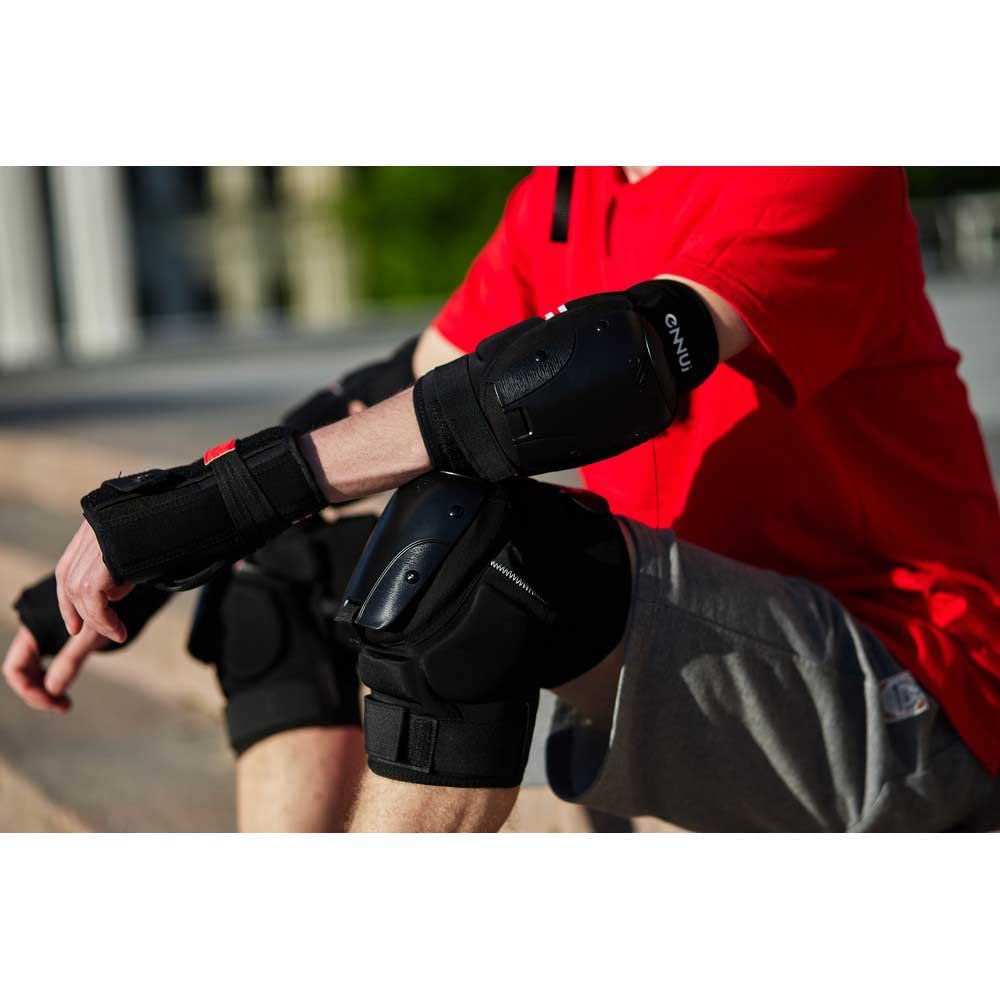 Ennui Ave Knee Gasket - Rodilleras acolchadas, color negro, talla L