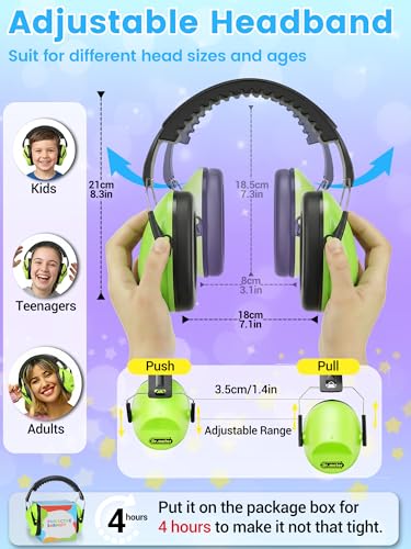 Image of Dr.meter Ear Muffs for Noise Reduction: 27.4SNR Noise Cancelling Headphones for Kids Adults, EM100 Adjustable Hearing Protection Earmuffs for Monster Jam, Autism Sensory, Concerts, Fireworks