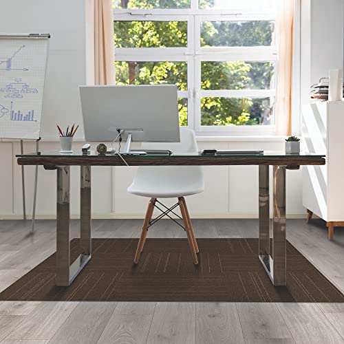 Image of Mohawk Basics 8 inch x 8 inch Carpet Tile Sample with EnviroStrand PET Fiber in Earth Tone, (1 Sample)