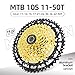 VG SPORTS 8/9/10/11/12 Speed Ultra-Light Bike Cassette for Mountain Bike 11-40T/11-42T/11-46T/11-50T/11-52T MTB Cassette Lightweight Aluminum Bracket Cassette