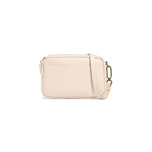 Madewell Women's The Leather Carabiner Medium Crossbody Bag, Harvest Moon, Off White, One Size