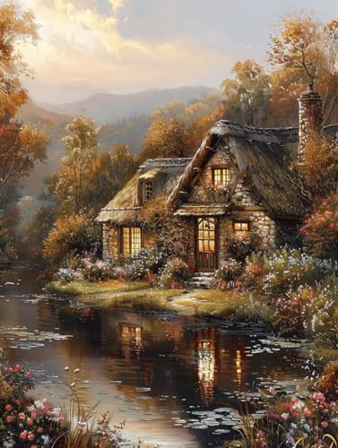Diamond painting paysage 5D pour sublimer votre salon avec un kit de broderie diamant fait main