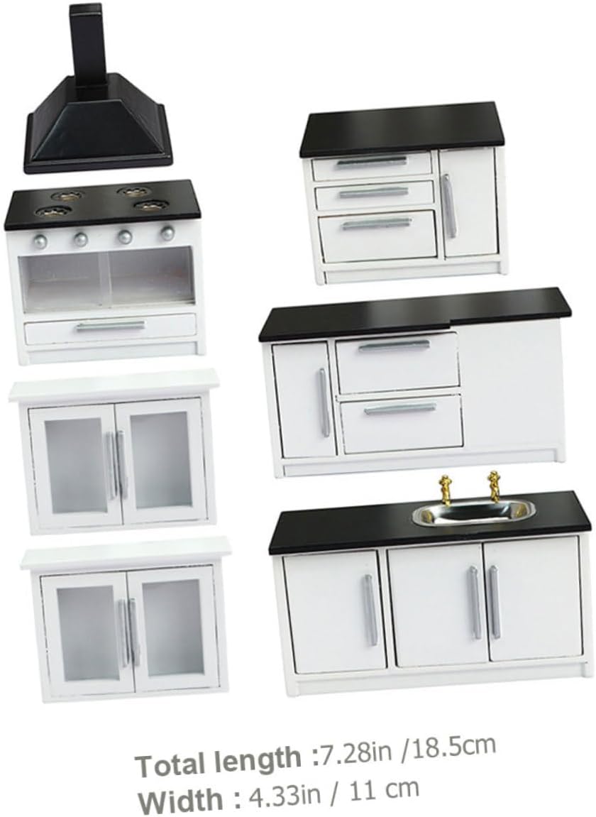 1 Set Mini Furniture for Dollhouse Kitchen DIY Decoration Realistic Miniature Cooking Accessories for Mini House Adornment and Creative Play