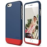 iPhone 6 Case, elago® [Glide Limited-Edition][Jean Indigo / Extreme Red] - [Mix and Match][Premium Armor][True Fit] - for iPhone 6 Only